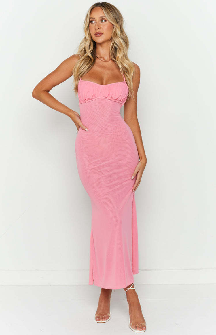 Elysium Pink Maxi Dress-Vavasi.All Rights Reserved.