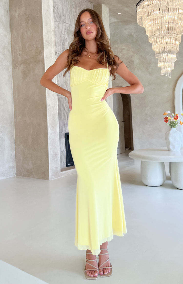 Elysium Yellow Maxi Dress-Vavasi.All Rights Reserved.