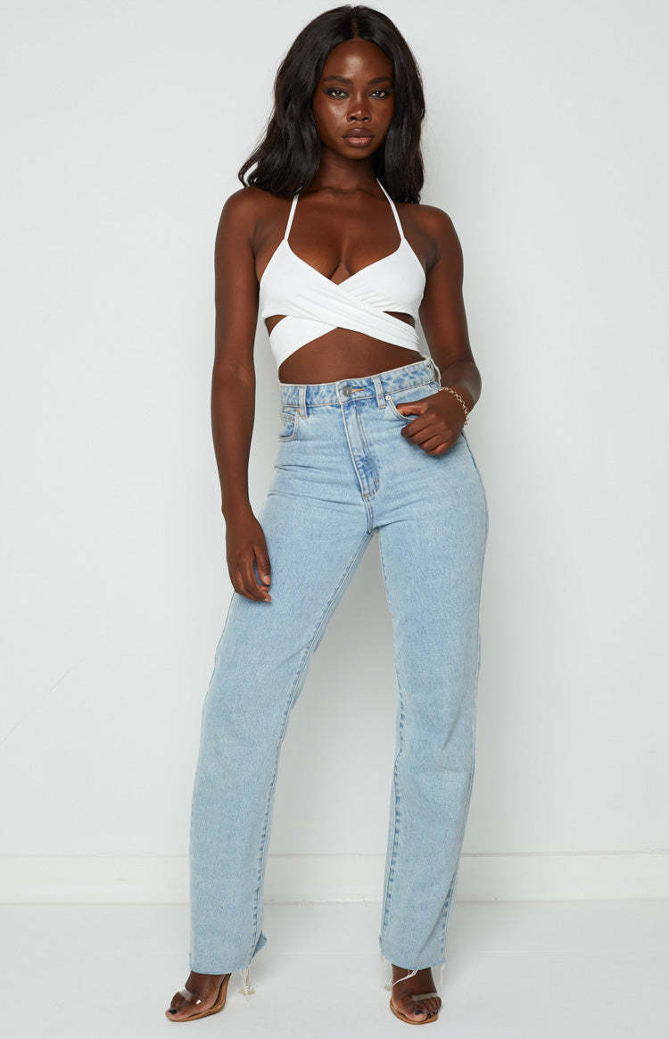 Emalia White Wrap Top-Vavasi.All Rights Reserved.