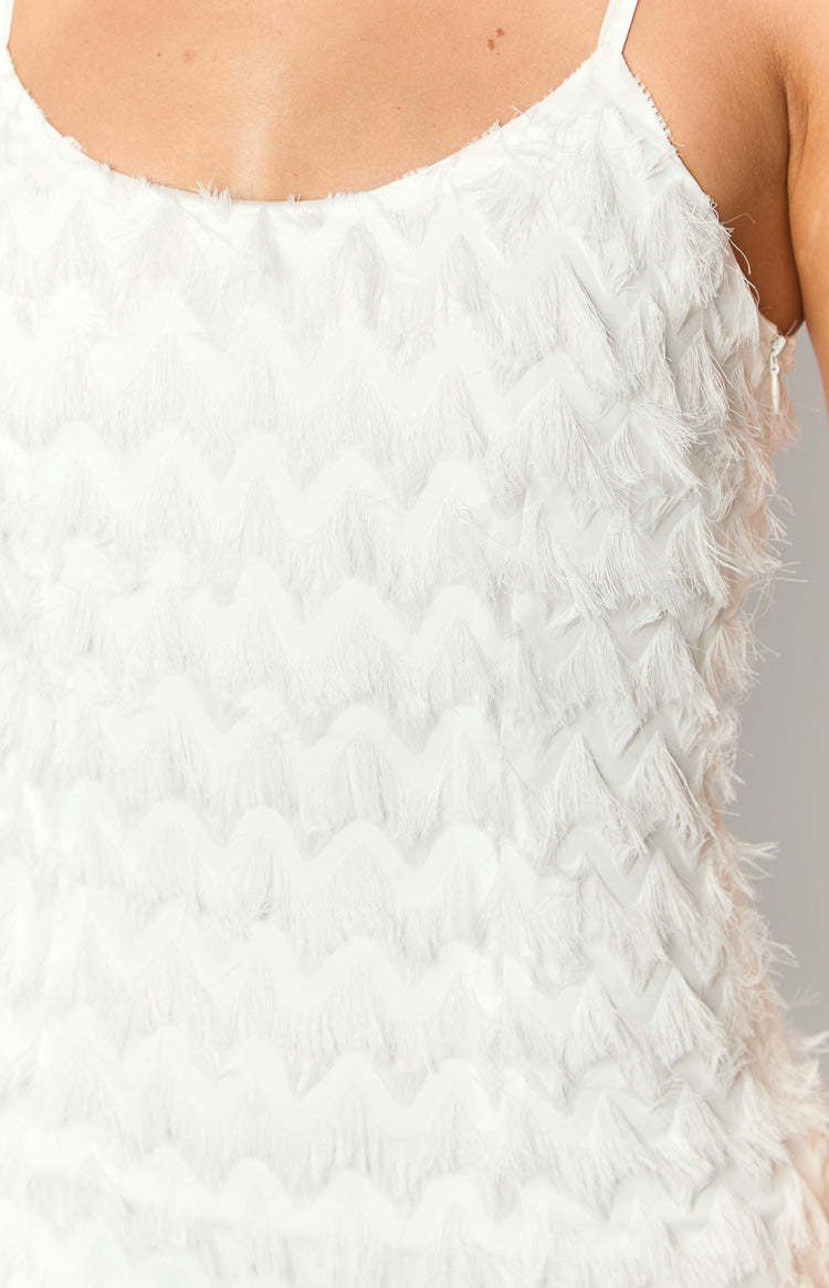 Este White Mini Dress-Vavasi.All Rights Reserved.