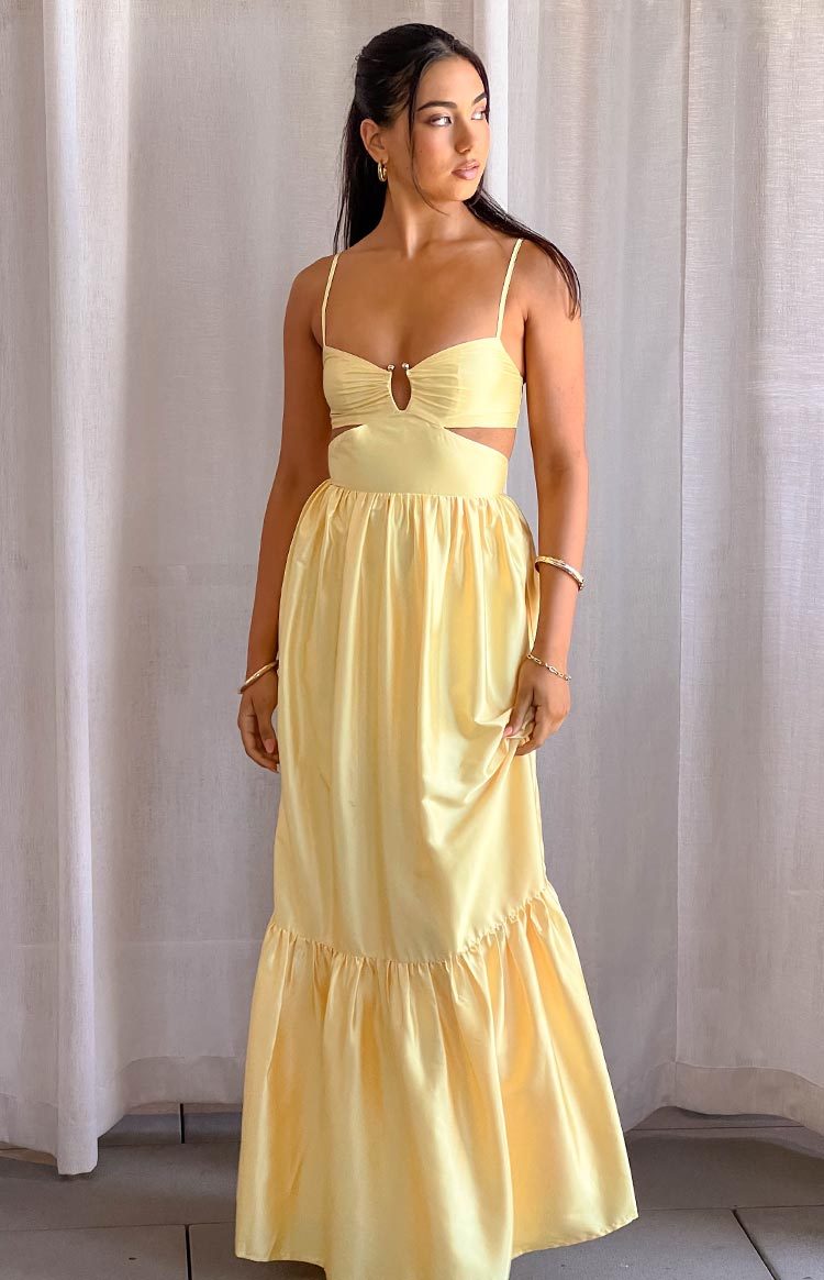 Felicitie Yellow Maxi Dress-Vavasi.All Rights Reserved.