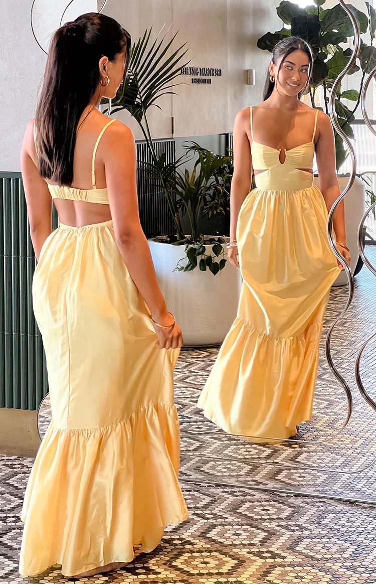 Felicitie Yellow Maxi Dress-Vavasi.All Rights Reserved.