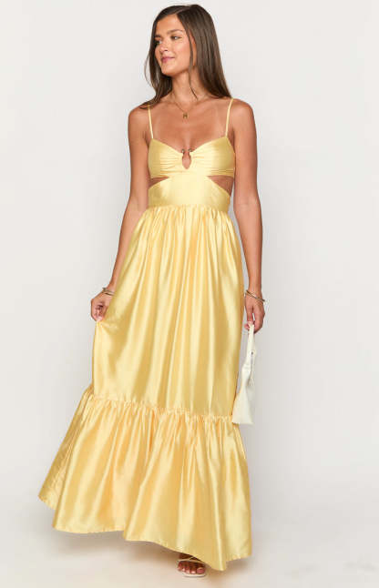 Felicitie Yellow Maxi Dress-Vavasi.All Rights Reserved.