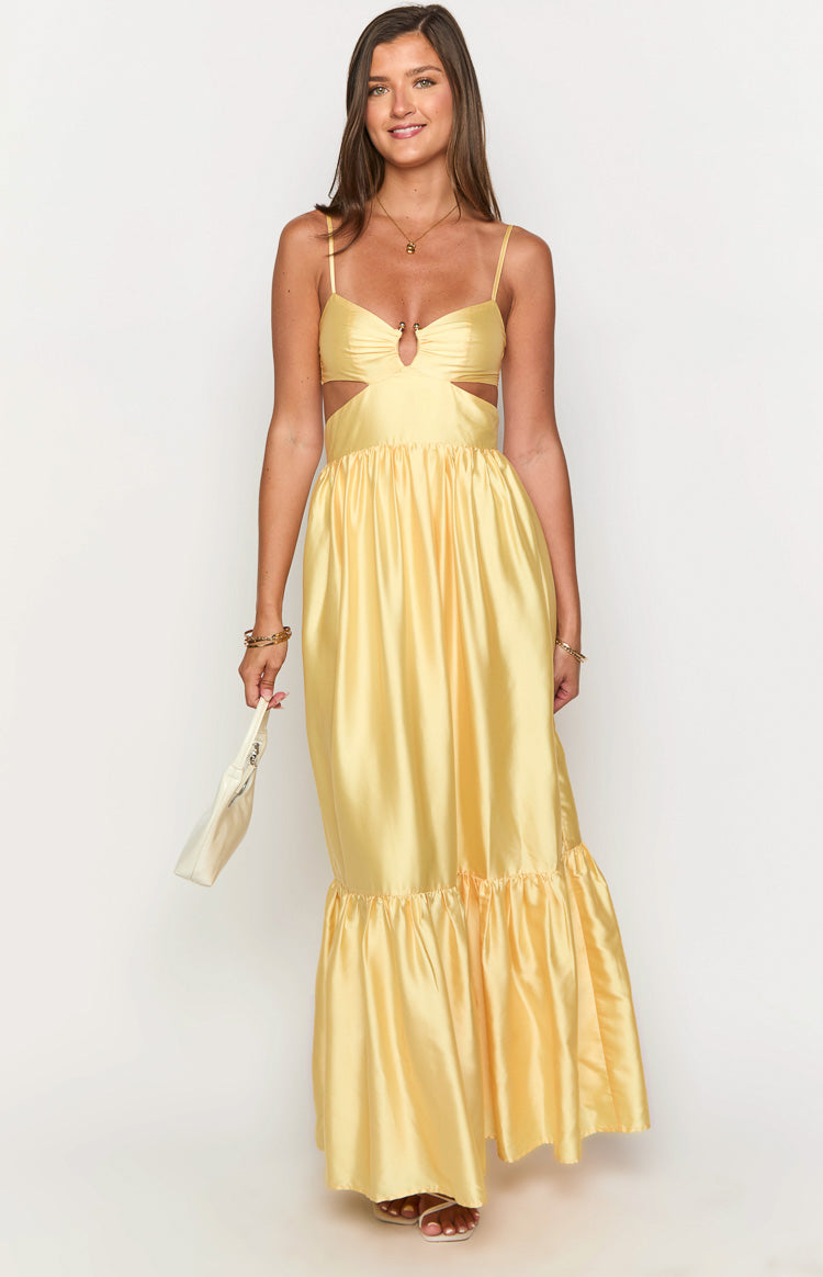 Felicitie Yellow Maxi Dress-Vavasi.All Rights Reserved.