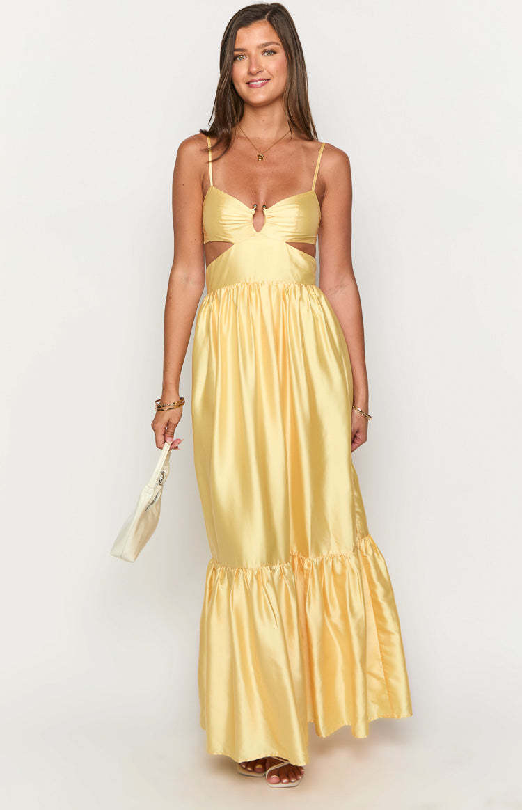 Felicitie Yellow Maxi Dress-Vavasi.All Rights Reserved.