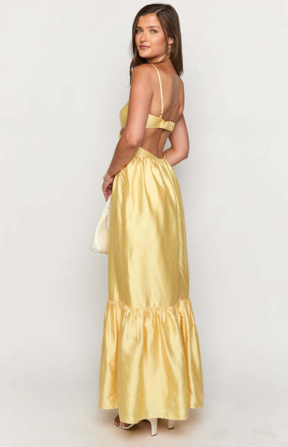 Felicitie Yellow Maxi Dress-Vavasi.All Rights Reserved.