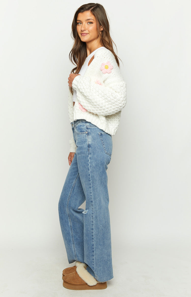 Faded Favourite Mid Wash Denim Mid Waist Jeans-Vavasi.All Rights Reserved.