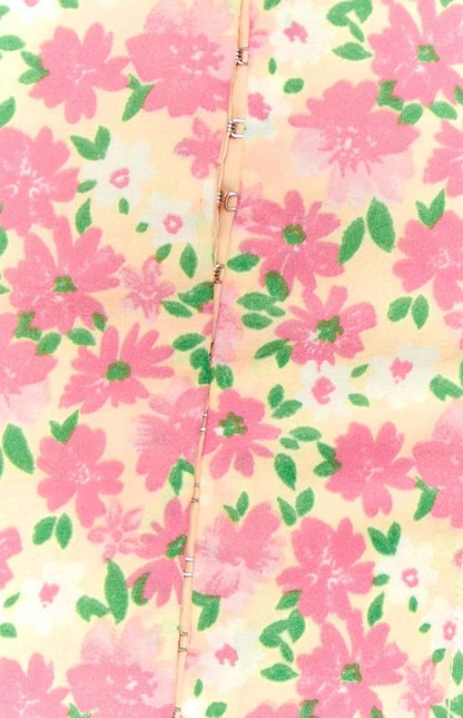 Falling in Love Yellow Floral Strapless Corset Top-Vavasi.All Rights Reserved.