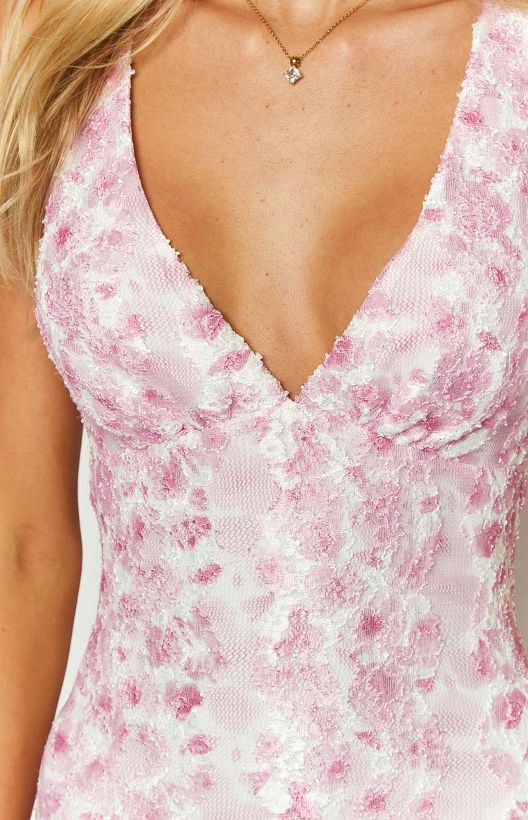 Farida Pink Lace Maxi Dress-Vavasi.All Rights Reserved.