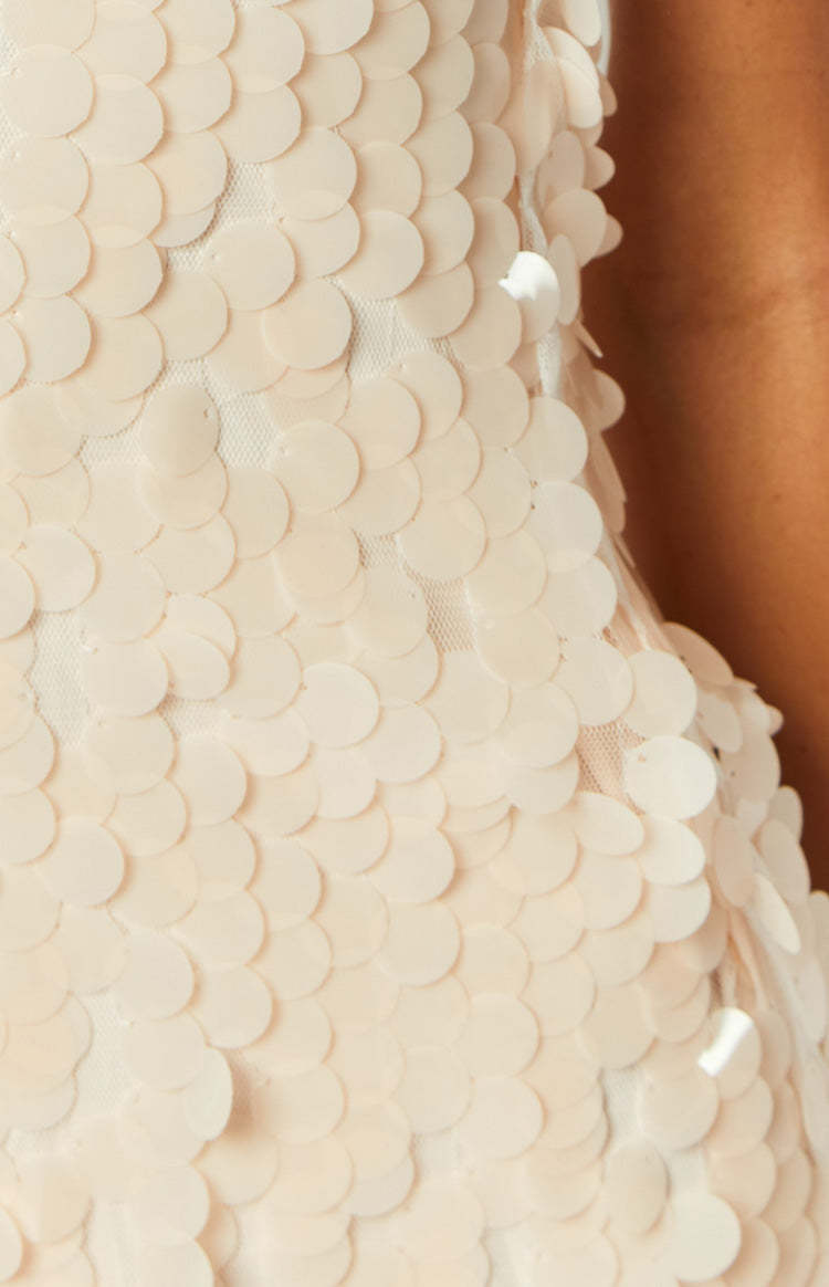 Feelin' 22 Cream Sequin Mini Dress-Vavasi.All Rights Reserved.