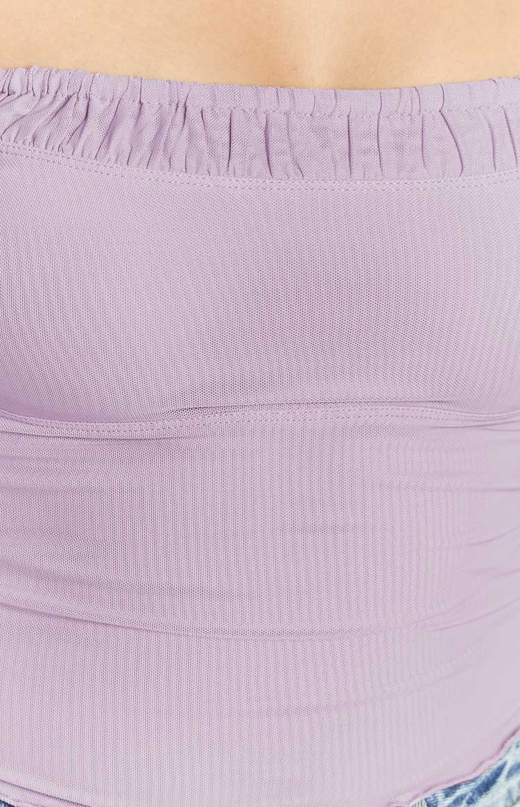 Felix Purple Mesh Cami Top-Vavasi.All Rights Reserved.
