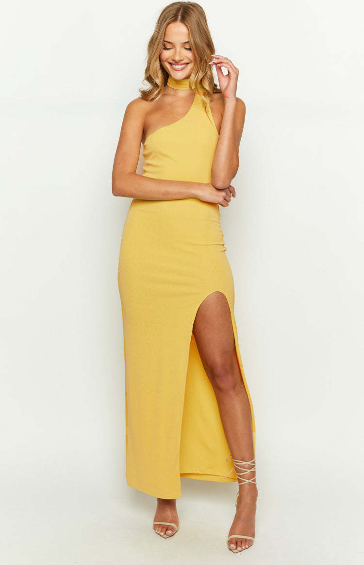 Ferris Yellow Maxi Dress-Vavasi.All Rights Reserved.