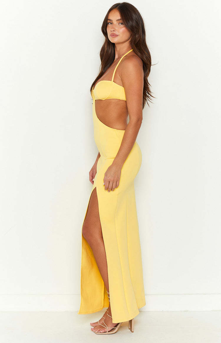Fields of Gold Yellow Maxi Dress-Vavasi.All Rights Reserved.