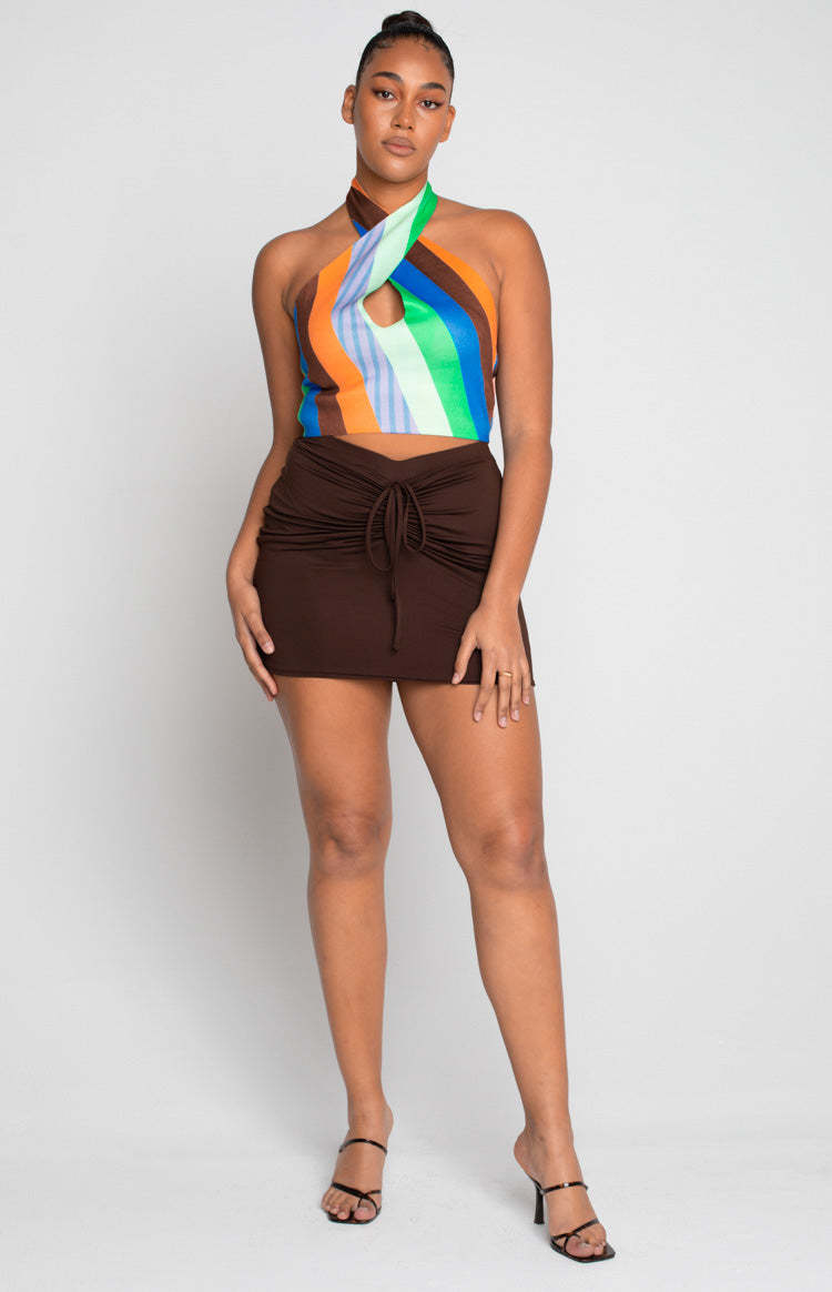 Flirtini Halter Crop Multi-Vavasi.All Rights Reserved.