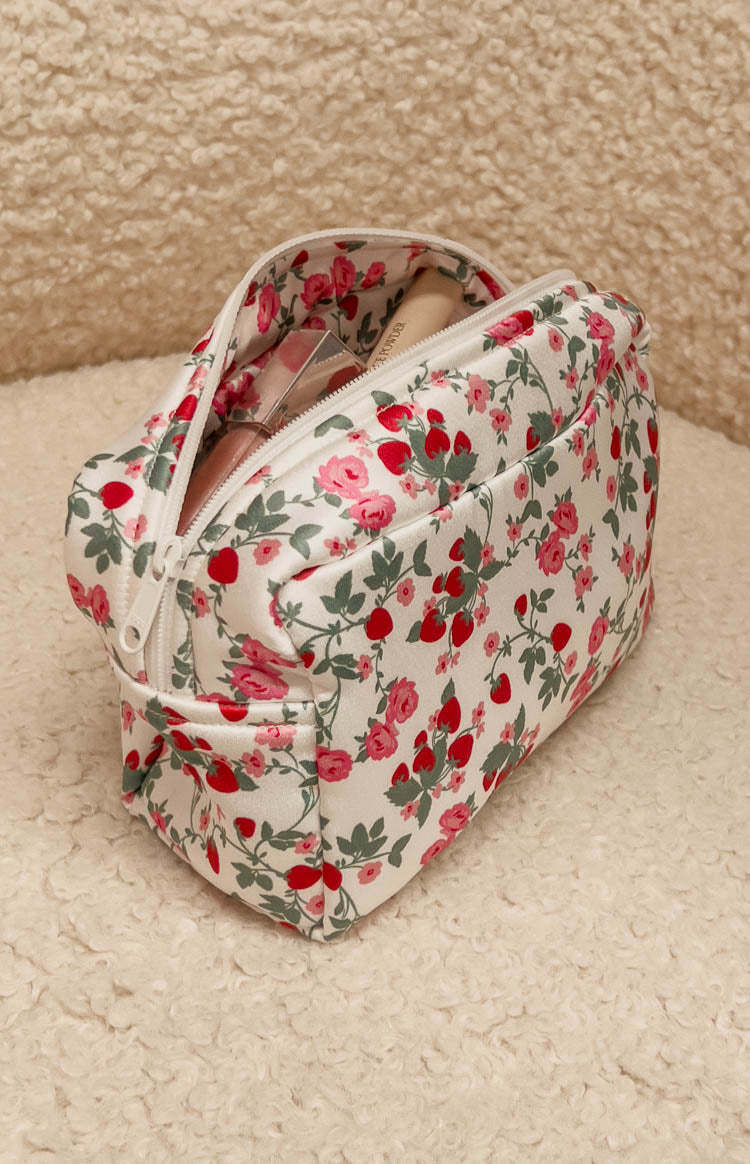 Floral Satin Make-Up Bag-Vavasi.All Rights Reserved.