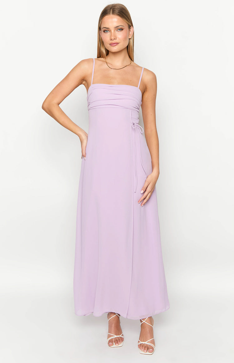 Flossie Lilac Maxi Sleeveless Dress-Vavasi.All Rights Reserved.
