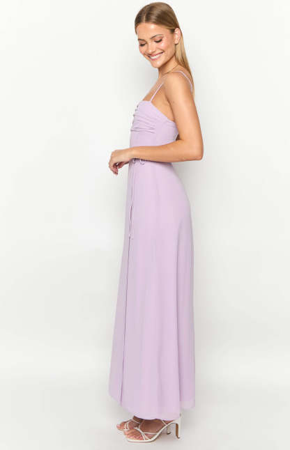Flossie Lilac Maxi Sleeveless Dress-Vavasi.All Rights Reserved.