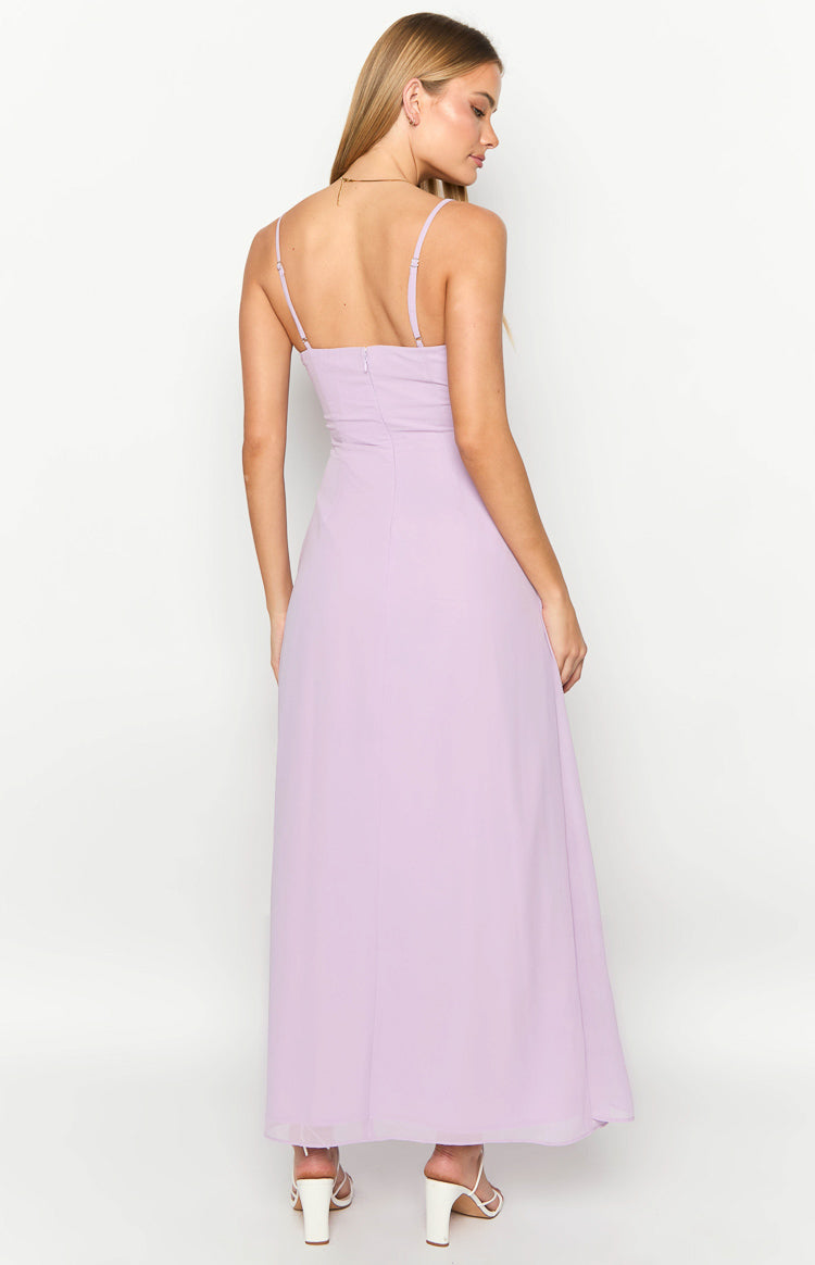 Flossie Lilac Maxi Sleeveless Dress-Vavasi.All Rights Reserved.