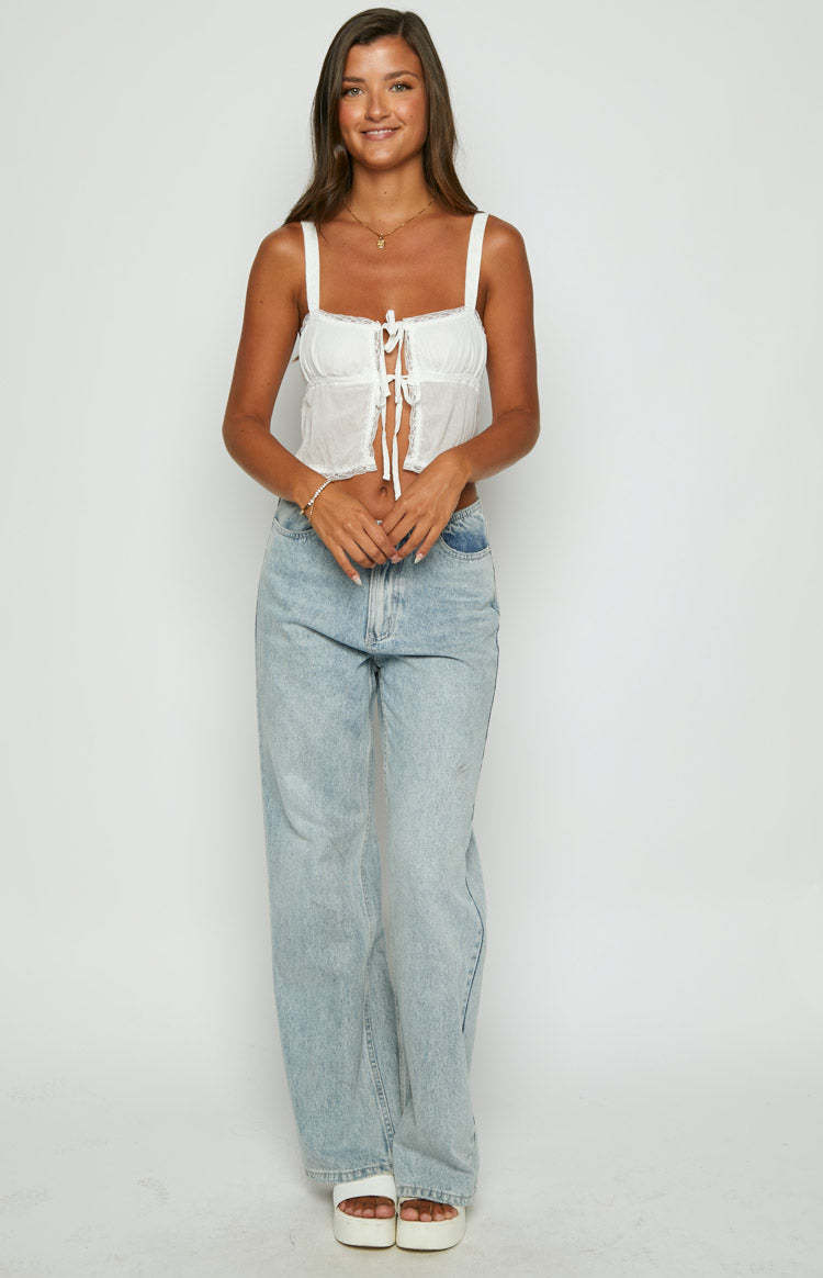 Frankie White Crop Top-Vavasi.All Rights Reserved.
