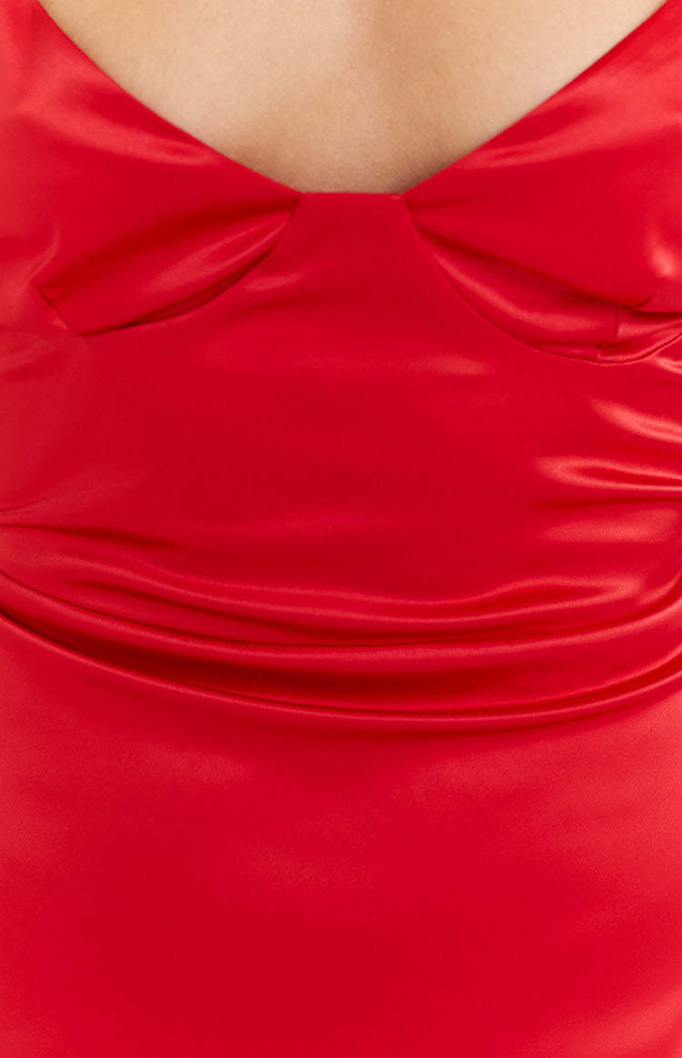 Freesia Red Formal Maxi Dress-Vavasi.All Rights Reserved.