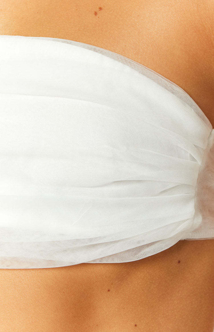 Frosty Ruffle White Crop Top-Vavasi.All Rights Reserved.