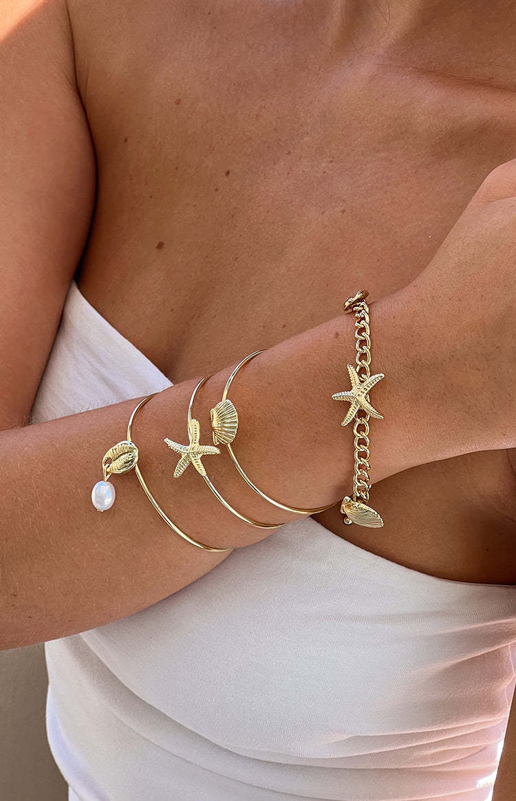 Gia Gold Bracelet Set-Vavasi.All Rights Reserved.