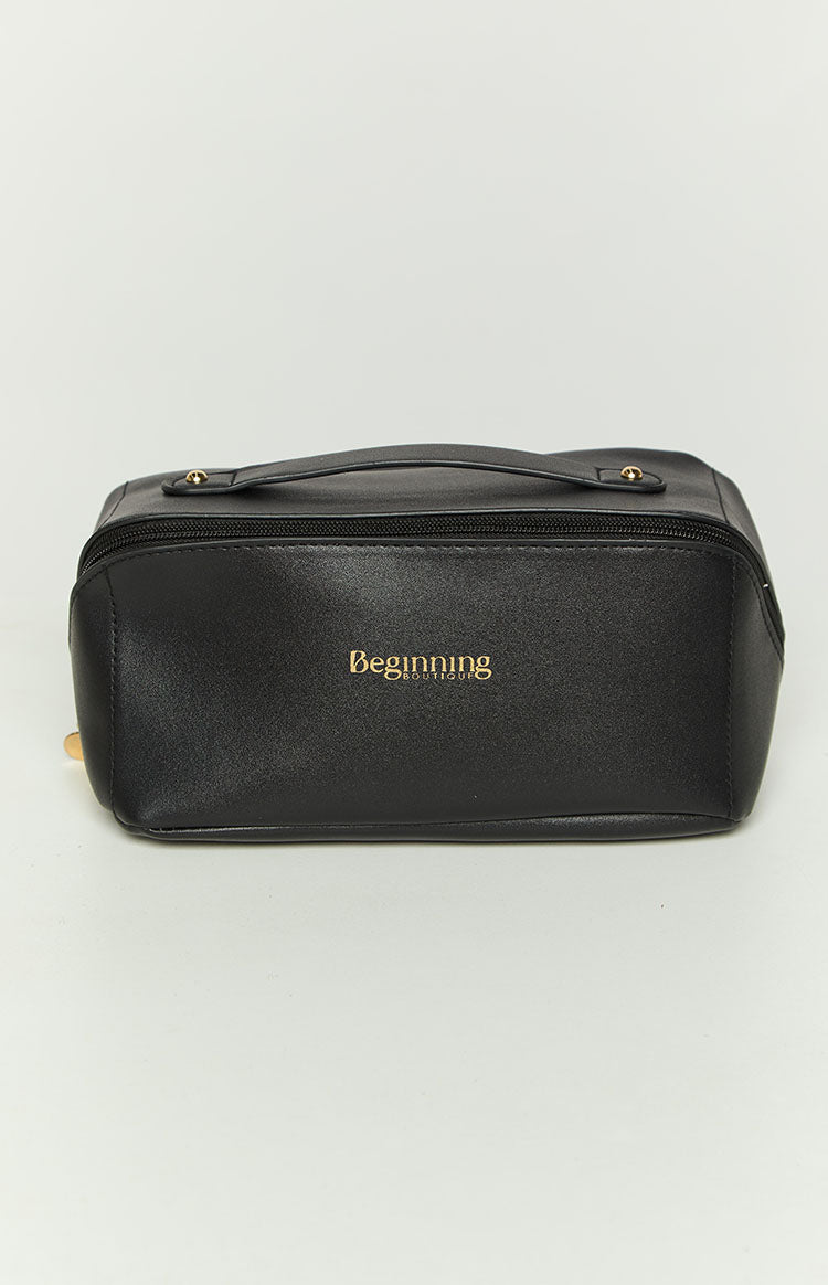 VavasiBlack Zipper Cosmetic Bag-Vavasi.All Rights Reserved.