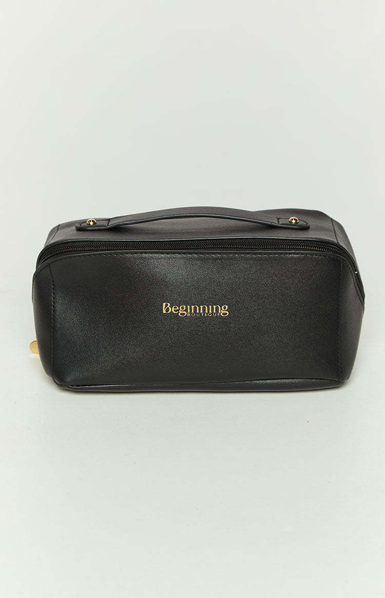 VavasiBlack Zipper Cosmetic Bag-Vavasi.All Rights Reserved.