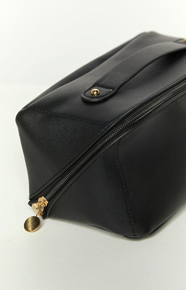 VavasiBlack Zipper Cosmetic Bag-Vavasi.All Rights Reserved.