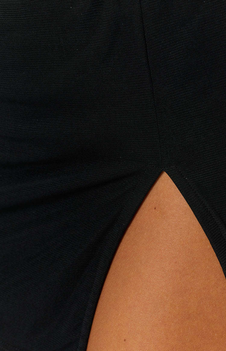 Gabe Black Mesh Mini Skirt-Vavasi.All Rights Reserved.