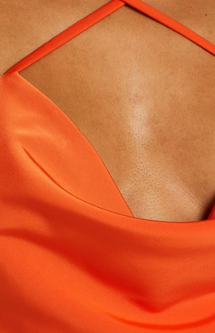 Giana Orange Cross Front Cami-Vavasi.All Rights Reserved.