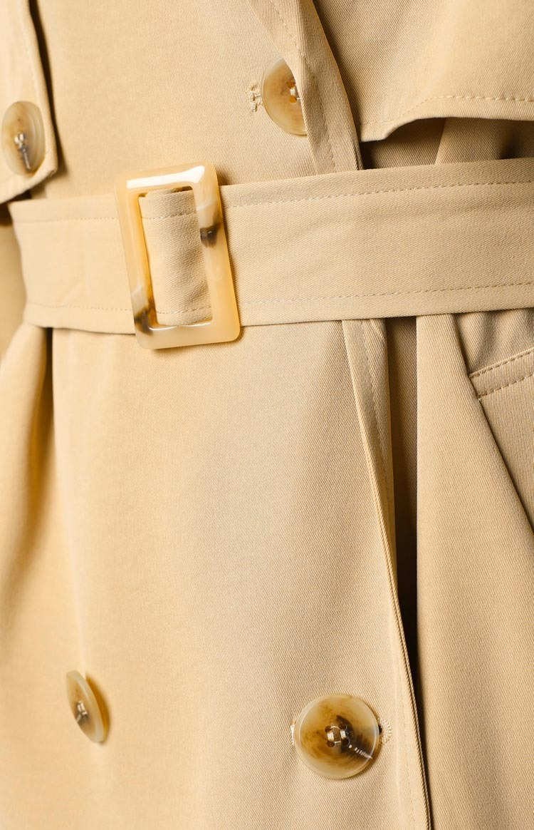 Giselle Beige Trench Coat-Vavasi.All Rights Reserved.