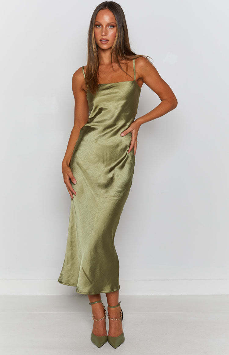 Amaryllis Dress Khaki-Vavasi.All Rights Reserved.