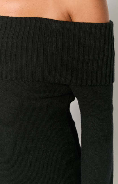 Halia Black Long Sleeve Mini Dress-Vavasi.All Rights Reserved.