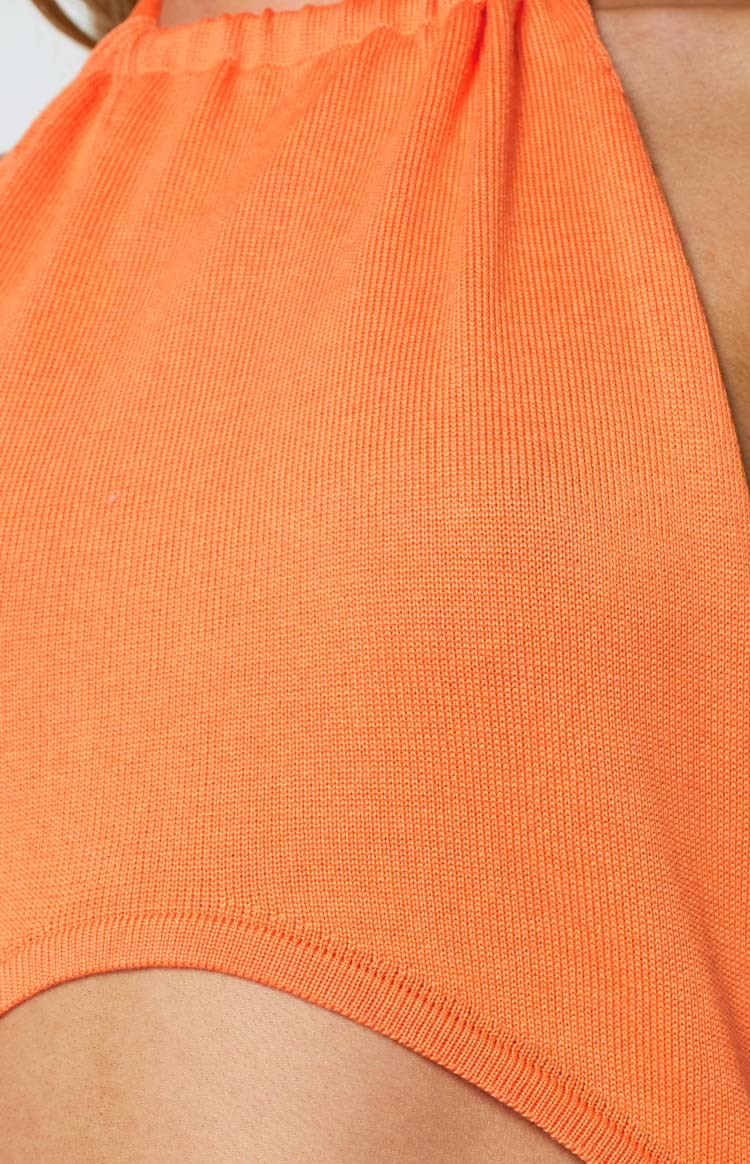 Halley Orange Mini Dress-Vavasi.All Rights Reserved.