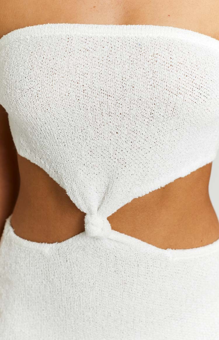 Harbour White Midi Dress-Vavasi.All Rights Reserved.