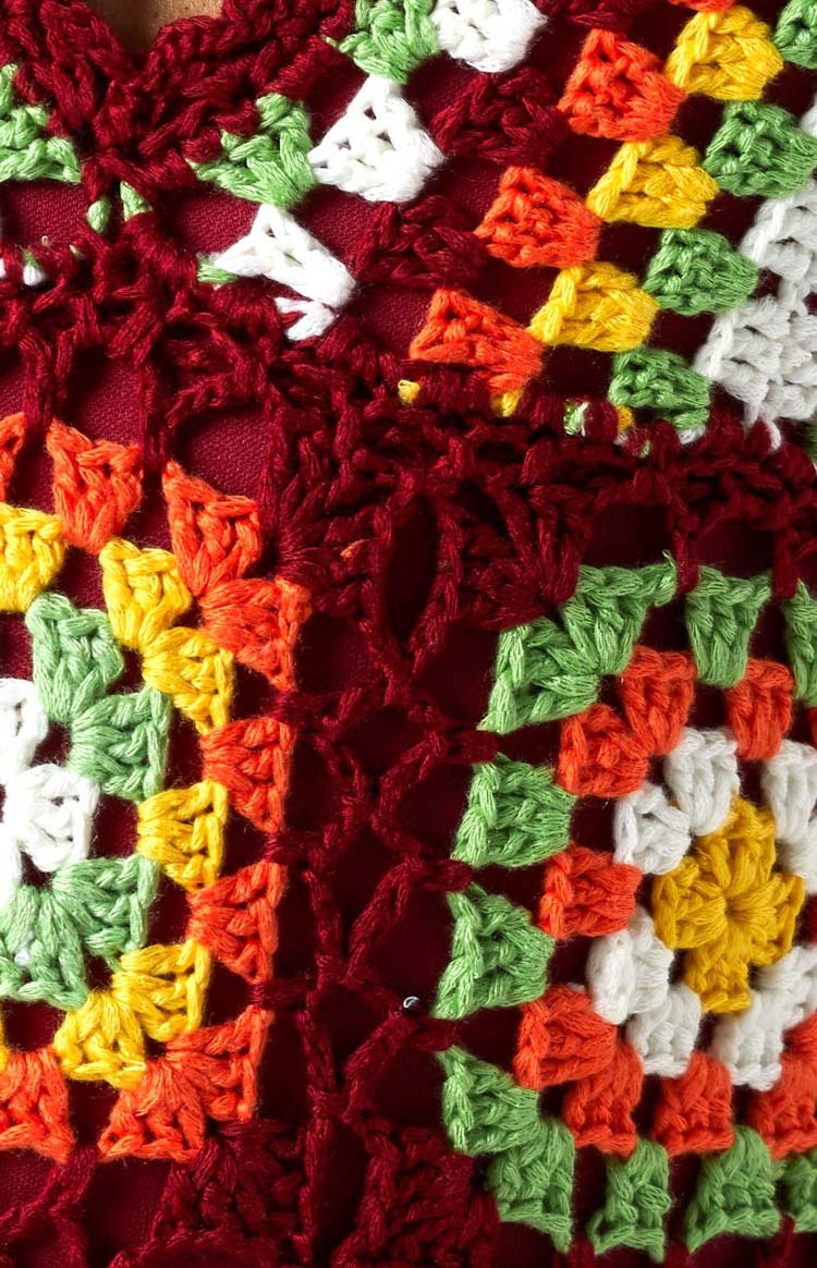 Harmon Crochet Dress Multi-Vavasi.All Rights Reserved.