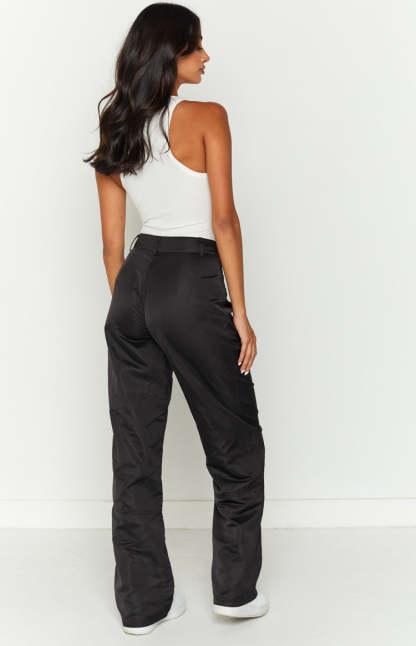 Hartley Black Nylon Pants-Vavasi.All Rights Reserved.