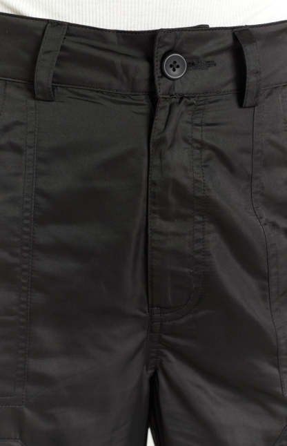 Hartley Black Nylon Pants-Vavasi.All Rights Reserved.