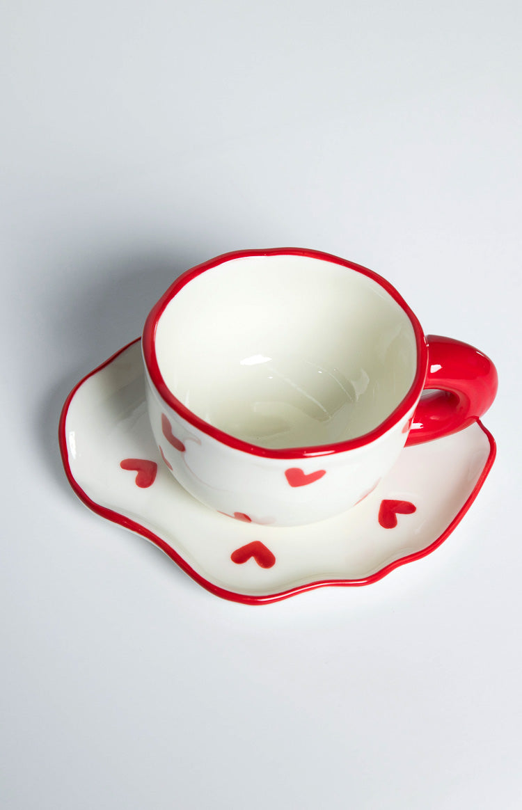 Adore Red Heart Mug Set-Vavasi.All Rights Reserved.