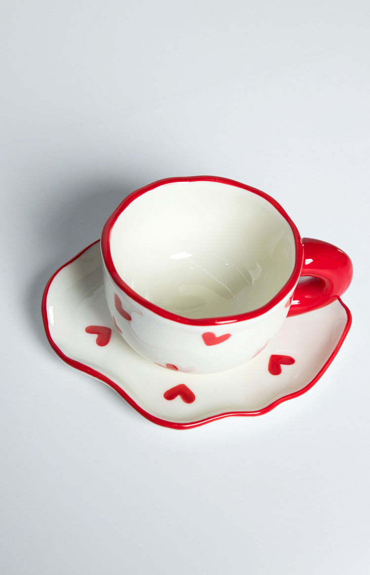 Adore Red Heart Mug Set-Vavasi.All Rights Reserved.