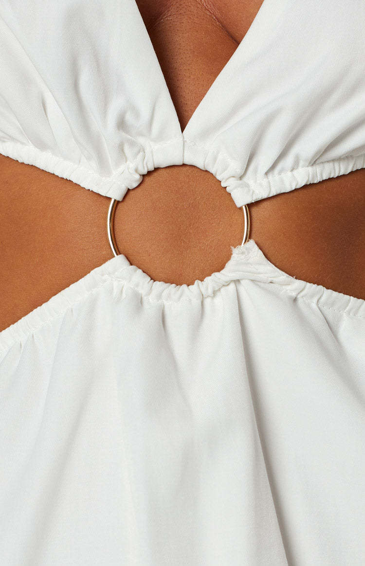 Heather White Mini Dress-Vavasi.All Rights Reserved.