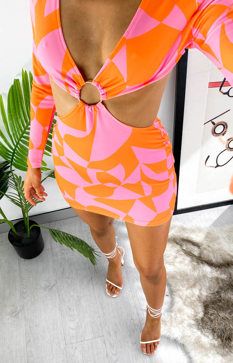 Heavenfaced Pink Mini Dress-Vavasi.All Rights Reserved.
