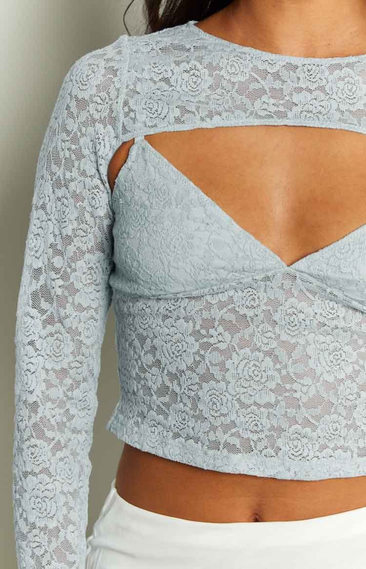 Here With Me Blue Lace Cami and Shrug Set-Vavasi.All Rights Reserved.