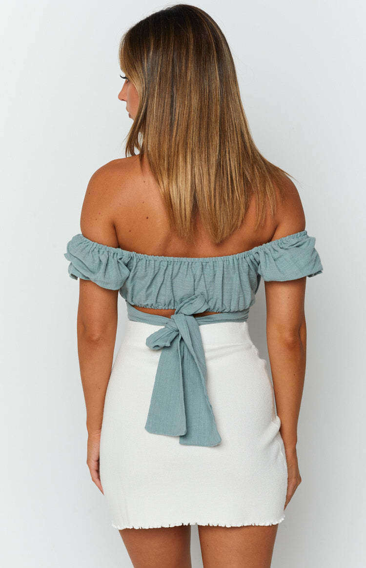 Heritage Wrap Top Sage-Vavasi.All Rights Reserved.