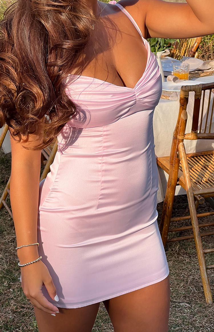 Honey Light Pink Mini Dress-Vavasi.All Rights Reserved.