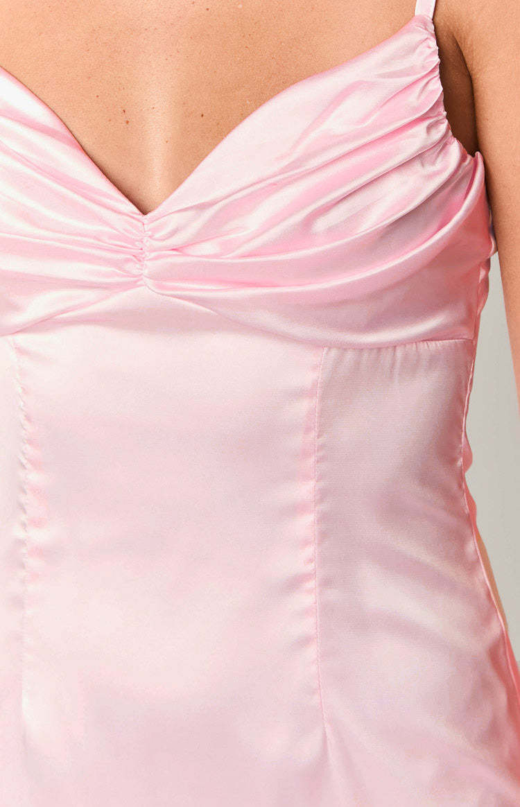 Honey Light Pink Mini Dress-Vavasi.All Rights Reserved.