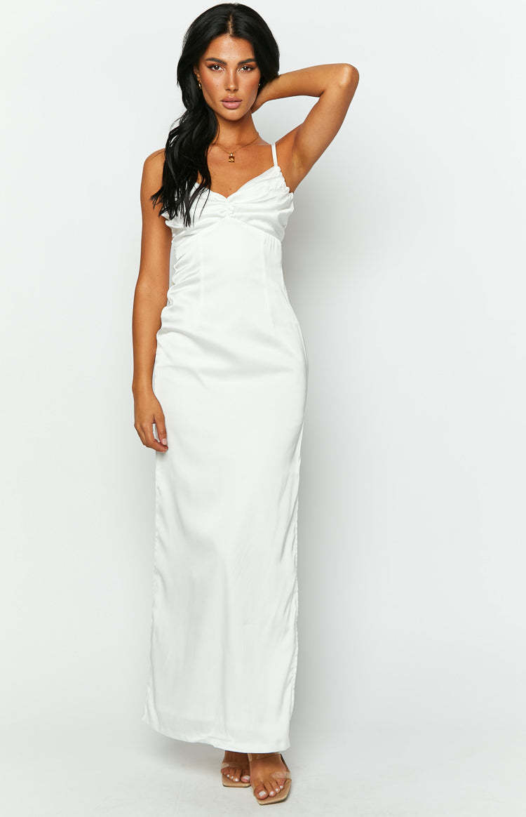 Honey Off White Maxi Dress-Vavasi.All Rights Reserved.