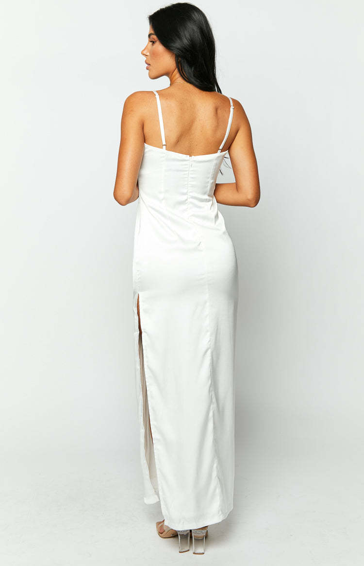 Honey Off White Maxi Dress-Vavasi.All Rights Reserved.