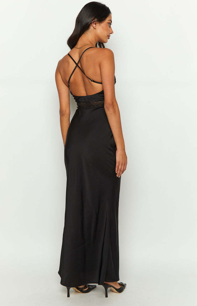 Hunta Black Maxi Dress-Vavasi.All Rights Reserved.